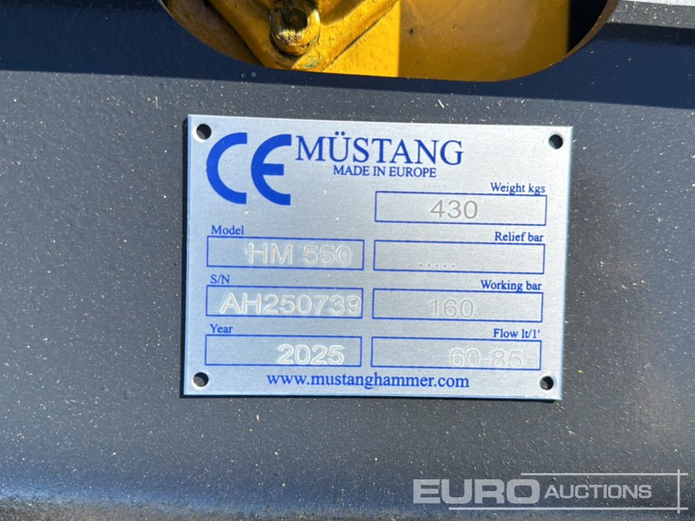 Unused 2025 Mustang HM550 - Hydraulisk hammare: bild 5 Unused 2025 Mustang HM550 - Hydraulisk hammare: bild 5