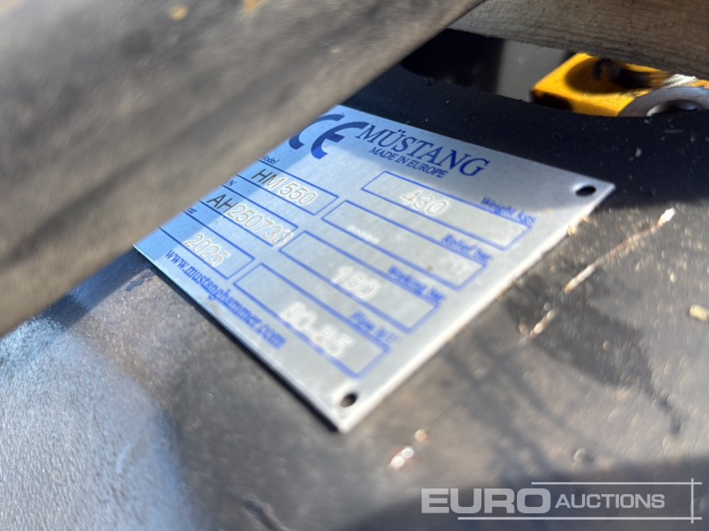 Unused 2025 Mustang HM550 - Hydraulisk hammare: bild 5 Unused 2025 Mustang HM550 - Hydraulisk hammare: bild 5