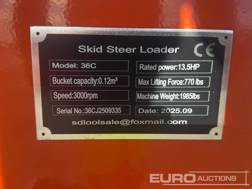 Kompaktlastare/ Slirstyrda lastare Unused 2025 SDLOOL SL36C: bild 32