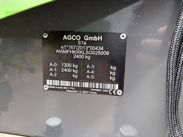 Fendt Former 860 C PRO - Hövändare: bild 2 Fendt Former 860 C PRO - Hövändare: bild 2