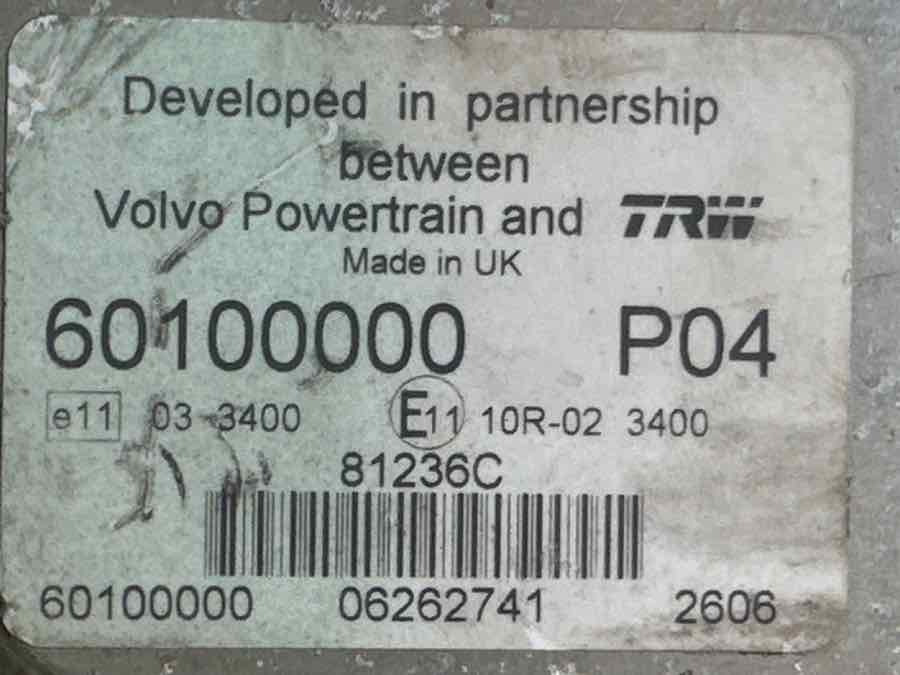 VOLVO ECU 60100000 P04 - Elektriskt system för Lastbil: bild 3 VOLVO ECU 60100000 P04 - Elektriskt system för Lastbil: bild 3