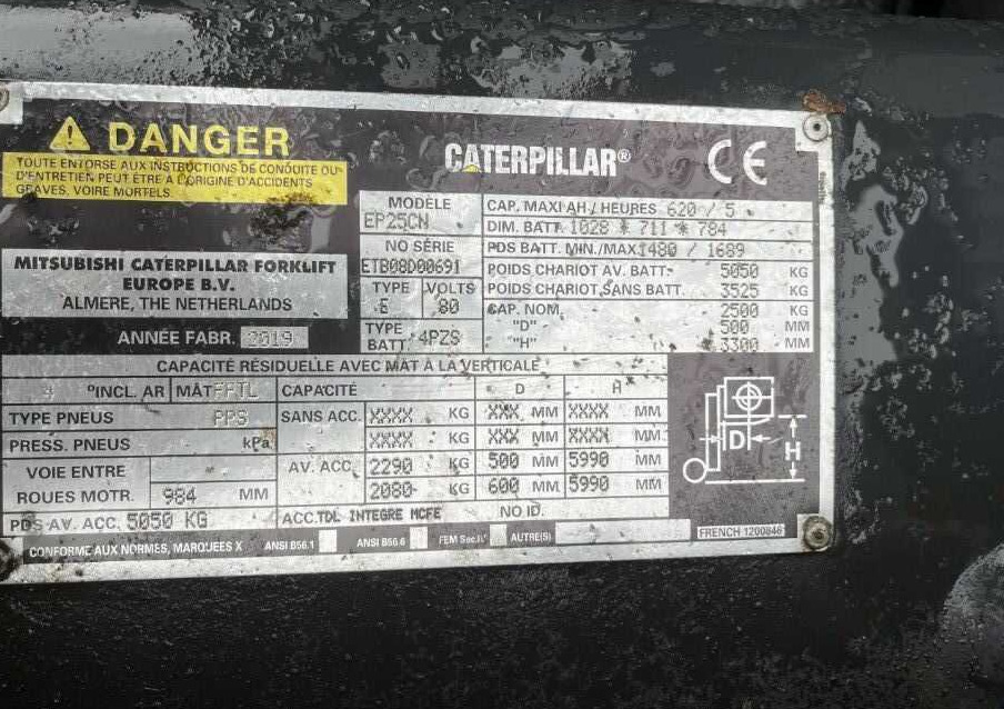 CAT Lift Trucks EP25CN - Eltruck: bild 4 CAT Lift Trucks EP25CN - Eltruck: bild 4