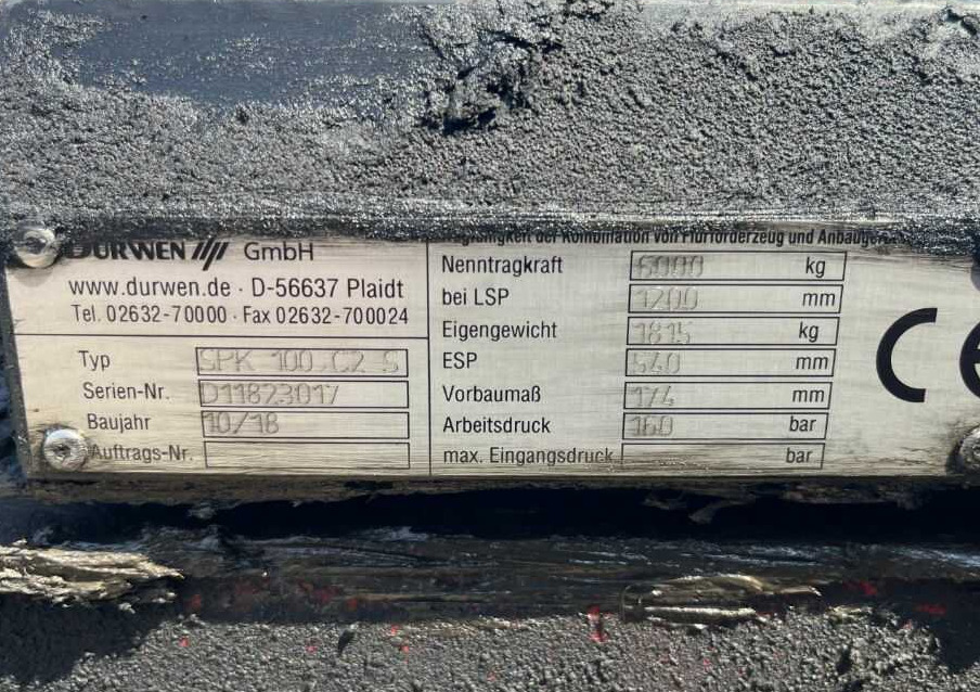 Durwen SPK100 C2S - Gafflar för Motviktstruck: bild 2 Durwen SPK100 C2S - Gafflar för Motviktstruck: bild 2