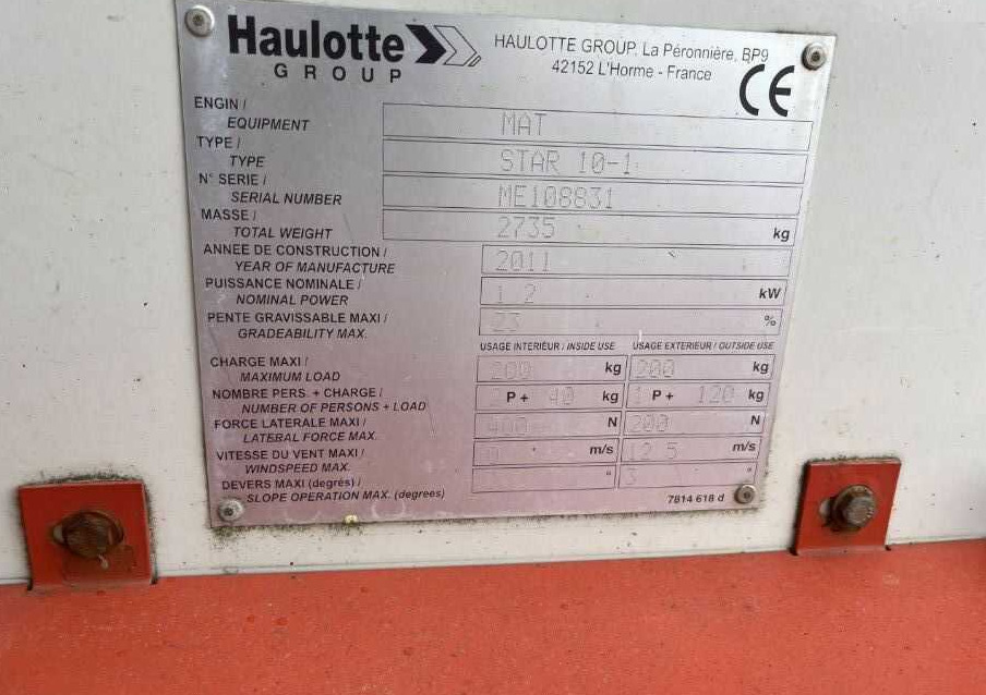 Haulotte STAR 10-1 - Pelarlift: bild 4 Haulotte STAR 10-1 - Pelarlift: bild 4