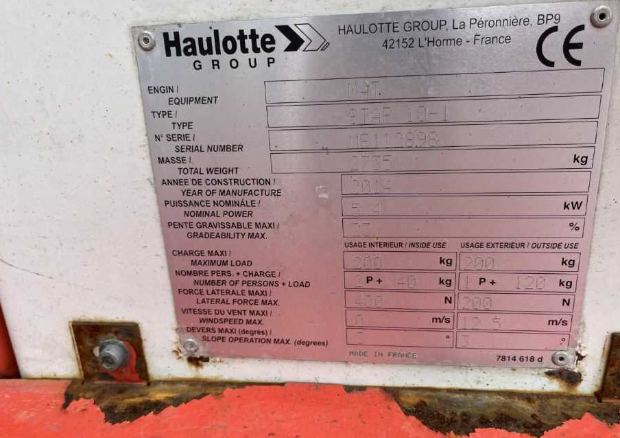 Haulotte STAR 10-1 - Pelarlift: bild 4 Haulotte STAR 10-1 - Pelarlift: bild 4