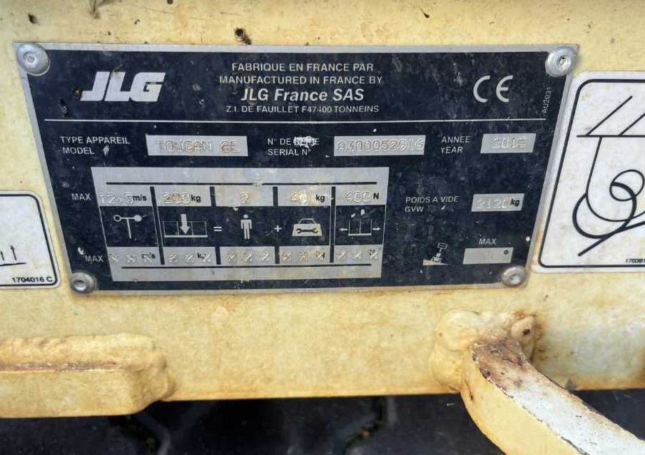 JLG Toucan 8E - Pelarlift: bild 4 JLG Toucan 8E - Pelarlift: bild 4