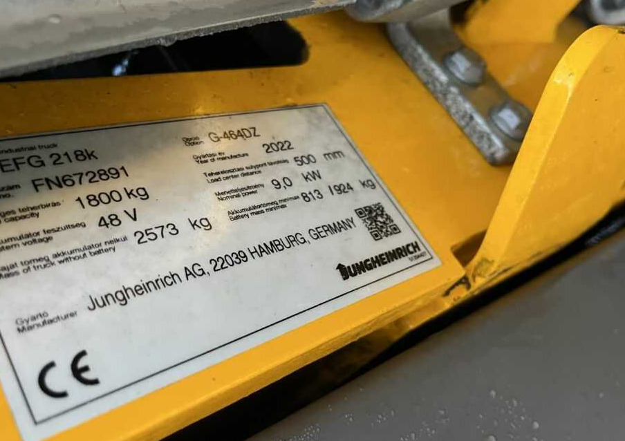 Jungheinrich EFG218k - Eltruck: bild 4 Jungheinrich EFG218k - Eltruck: bild 4