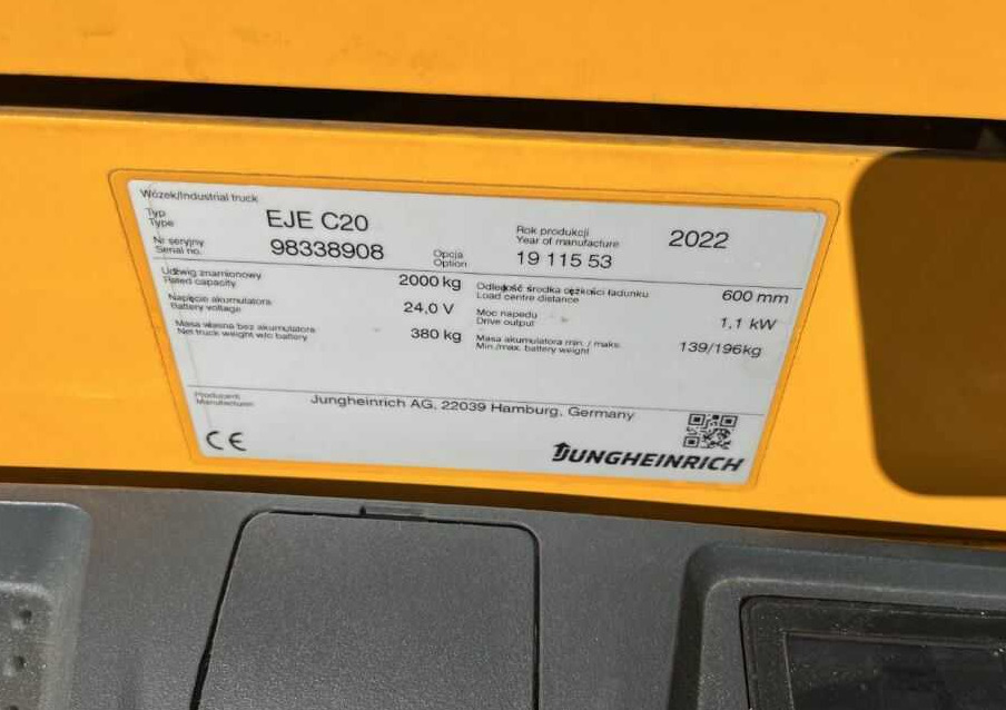 Jungheinrich EJC20 - Låglyftar: bild 4 Jungheinrich EJC20 - Låglyftar: bild 4