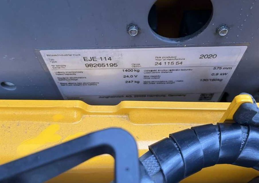 Jungheinrich EJE114 - Låglyftar: bild 4 Jungheinrich EJE114 - Låglyftar: bild 4