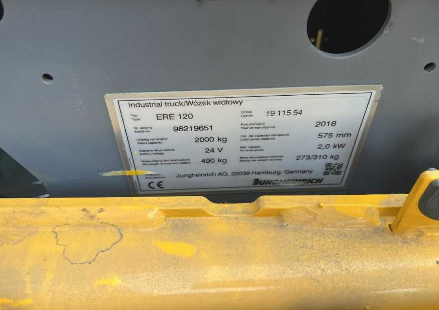 Jungheinrich ERE120 - Låglyftar: bild 4 Jungheinrich ERE120 - Låglyftar: bild 4