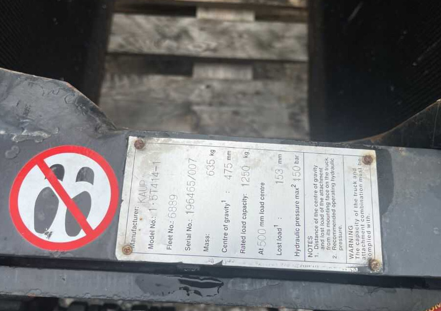 Kaup 1.5T414-1, Kartonklammer - Klämaggregat: bild 5 Kaup 1.5T414-1, Kartonklammer - Klämaggregat: bild 5