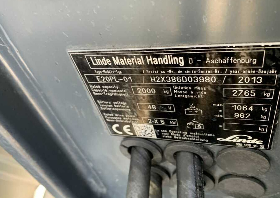 Linde E20PL-01 - Eltruck: bild 4 Linde E20PL-01 - Eltruck: bild 4