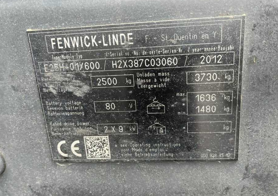 Linde E25H-01/600 - Eltruck: bild 4 Linde E25H-01/600 - Eltruck: bild 4