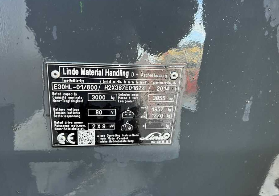 Linde E30HL-01/600 - Eltruck: bild 4 Linde E30HL-01/600 - Eltruck: bild 4