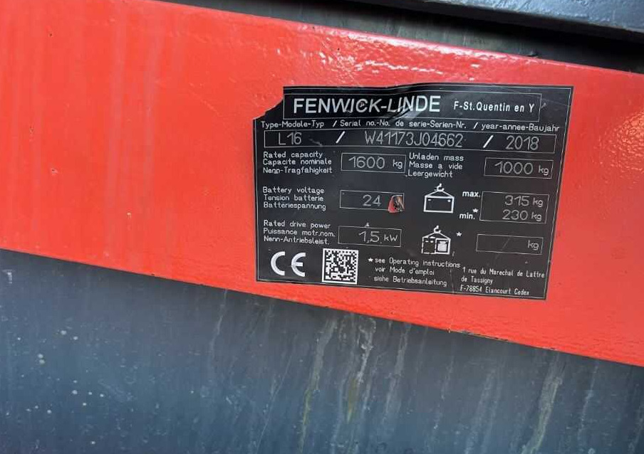 Linde L16 - Staplare: bild 4 Linde L16 - Staplare: bild 4