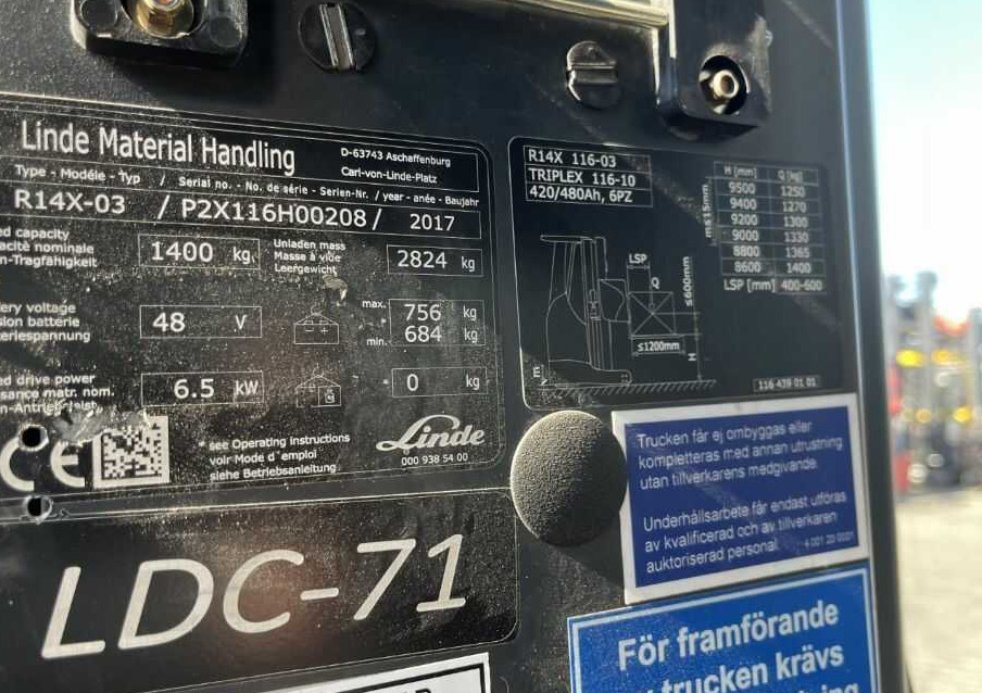 Linde R14X - Skjutstativtruck: bild 4 Linde R14X - Skjutstativtruck: bild 4