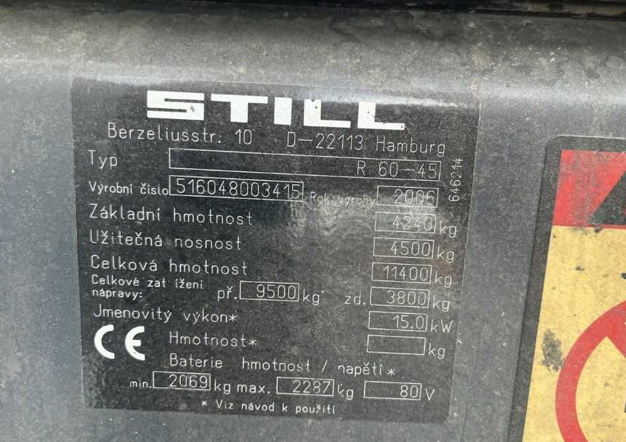 Still R60-45 - Eltruck: bild 4 Still R60-45 - Eltruck: bild 4