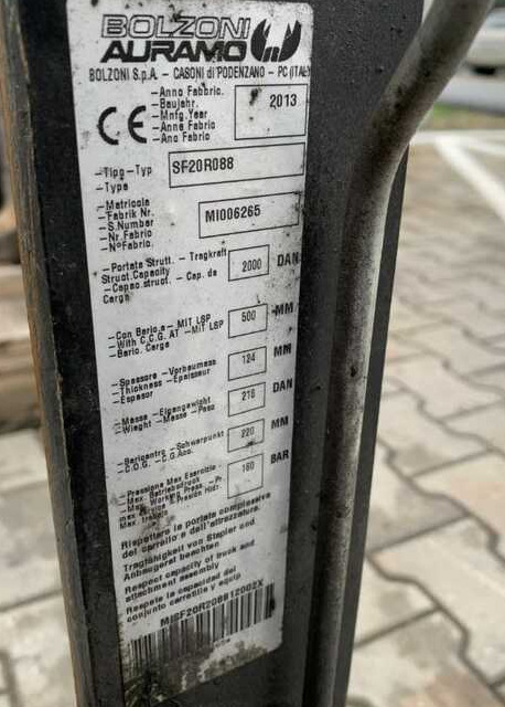 Bolzoni SF20R088 - Tillbehör: bild 4 Bolzoni SF20R088 - Tillbehör: bild 4