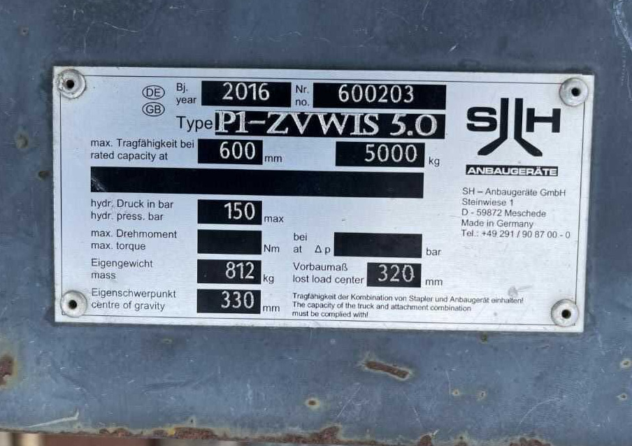SH Anbaugeräte P1-ZVWIS 5.0 - Tillbehör: bild 5 SH Anbaugeräte P1-ZVWIS 5.0 - Tillbehör: bild 5