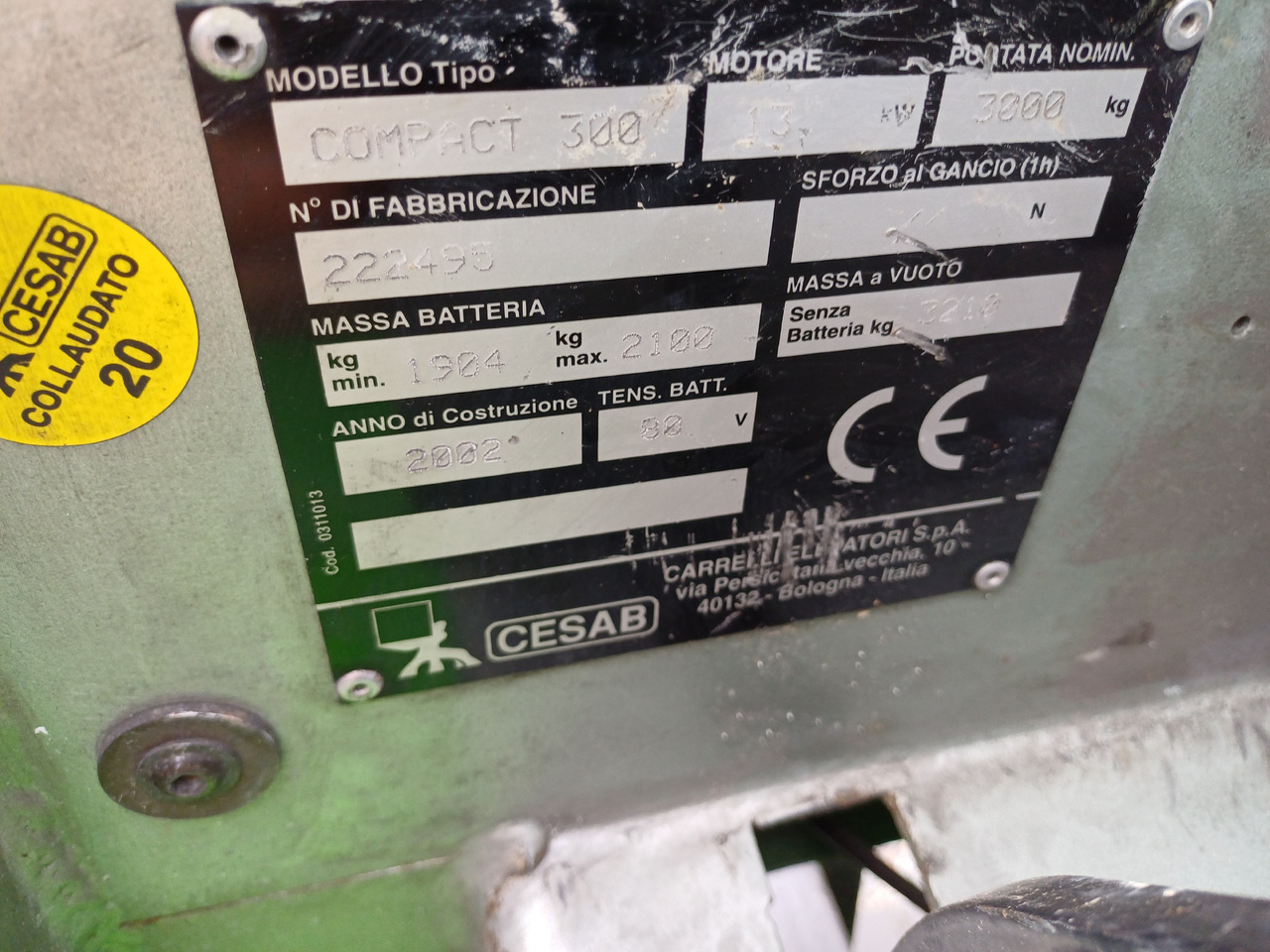 CESAB Compact 300 - Eltruck: bild 5 CESAB Compact 300 - Eltruck: bild 5