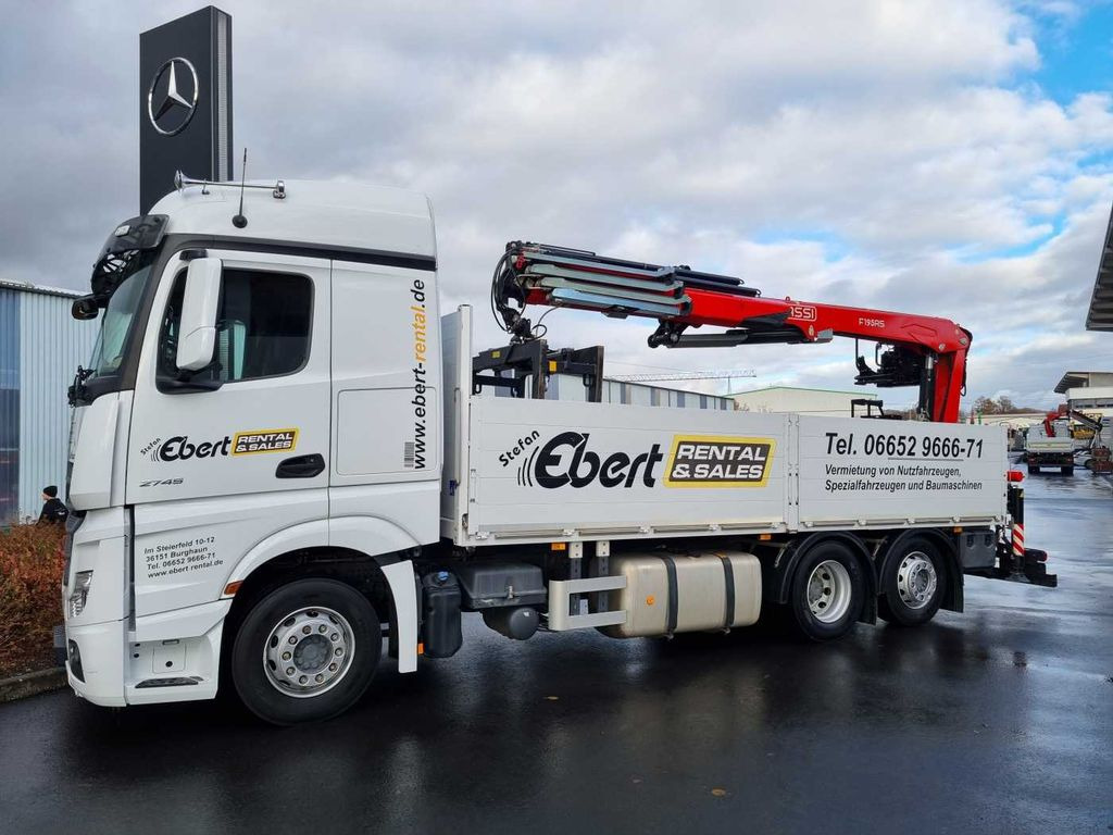 Mercedes-Benz Actros 2745 L 6x2 Baustoffpritsche+Kran Retarder Mercedes-Benz Actros 2745 L 6x2 Baustoffpritsche+Kran Retarder - Kranbil, Flakbil: bild 4 Mercedes-Benz Actros 2745 L 6x2 Baustoffpritsche+Kran Retarder Mercedes-Benz Actros 2745 L 6x2 Baustoffpritsche+Kran Retarder - Kranbil, Flakbil: bild 4