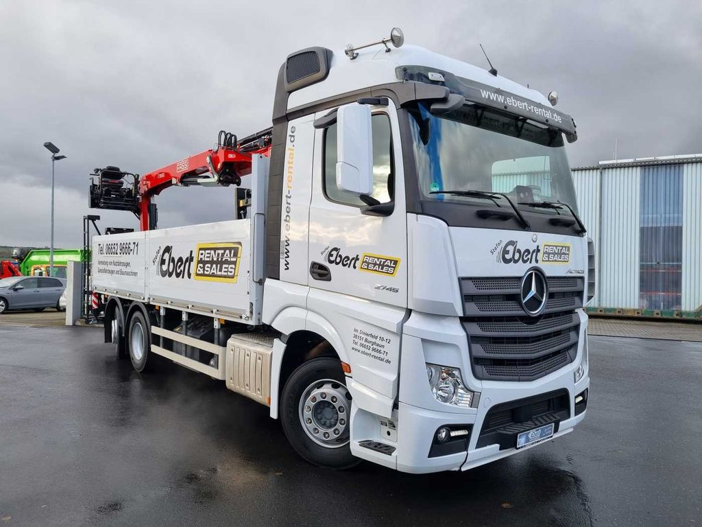 Mercedes-Benz Actros 2745 L 6x2 Baustoffpritsche+Kran Retarder  - Kranbil, Flakbil: bild 3 Mercedes-Benz Actros 2745 L 6x2 Baustoffpritsche+Kran Retarder  - Kranbil, Flakbil: bild 3