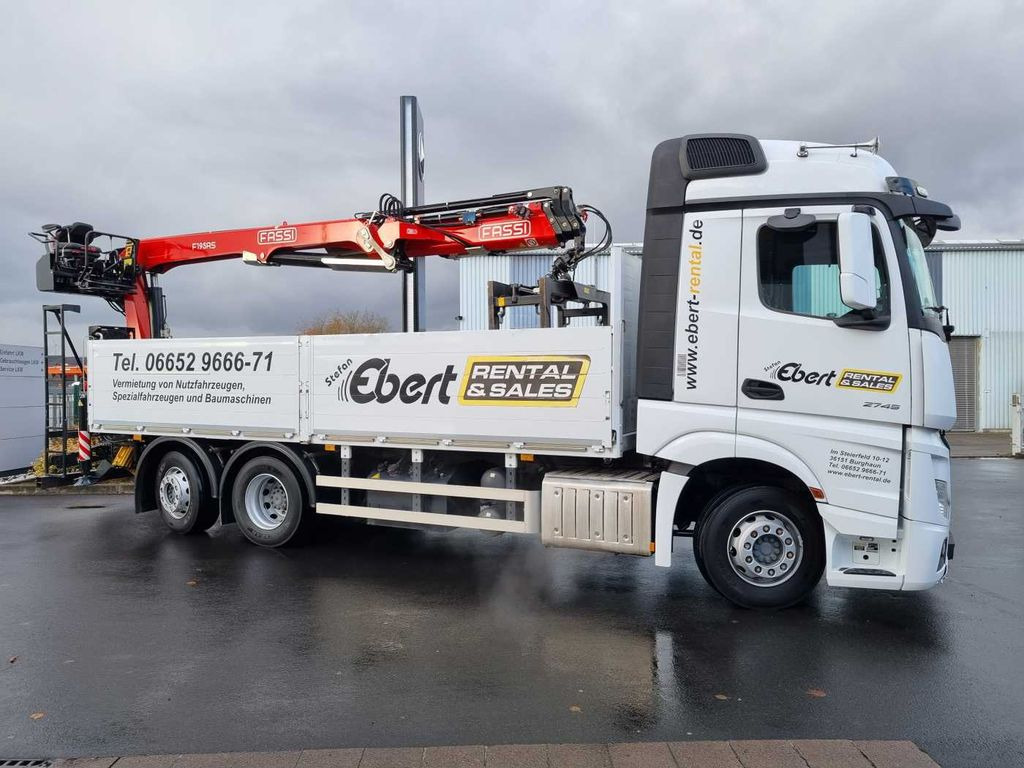 Mercedes-Benz Actros 2745 L 6x2 Baustoffpritsche+Kran Retarder  - Kranbil, Flakbil: bild 5 Mercedes-Benz Actros 2745 L 6x2 Baustoffpritsche+Kran Retarder  - Kranbil, Flakbil: bild 5
