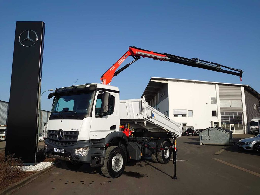 Mercedes-Benz Arocs 1832 KK 4x2 Kipper+Kran Fassi F120+Funk  - Tippbil lastbil, Kranbil: bild 2 Mercedes-Benz Arocs 1832 KK 4x2 Kipper+Kran Fassi F120+Funk  - Tippbil lastbil, Kranbil: bild 2