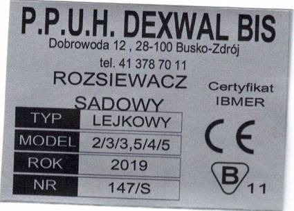 Dexwal fertilizer spreader 300 l - Mineralgödselspridare: bild 4 Dexwal fertilizer spreader 300 l - Mineralgödselspridare: bild 4