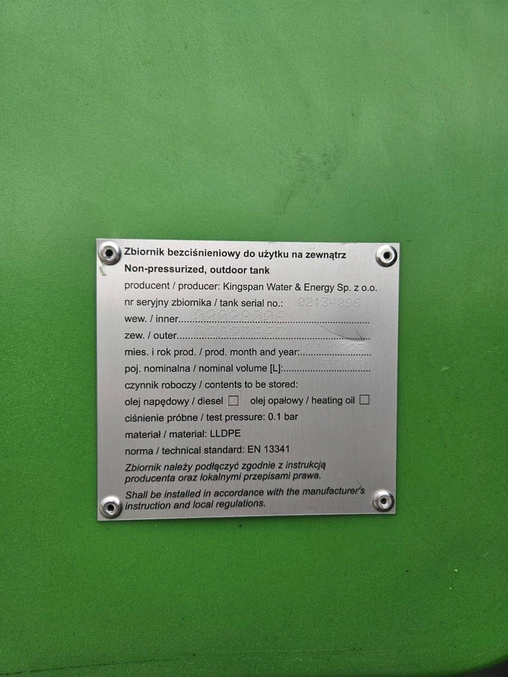 KINGSPAN zbiornik FuelMaster 5000 - Tank: bild 2 KINGSPAN zbiornik FuelMaster 5000 - Tank: bild 2