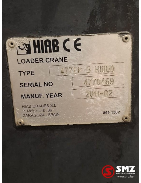Hiab Occ Autolaadkraan Hiab 477-5 + radio - Bom: bild 5 Hiab Occ Autolaadkraan Hiab 477-5 + radio - Bom: bild 5
