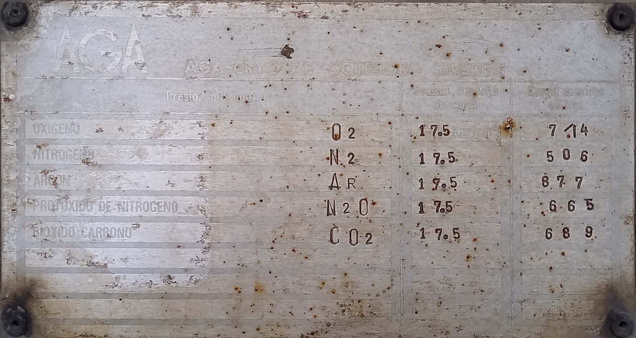 Tankcontainer AGA CRYO Gas pallet tank used for oxygen LOX argon LAR nitrogen vessel N2O, CO2, O2, N2: bild 9