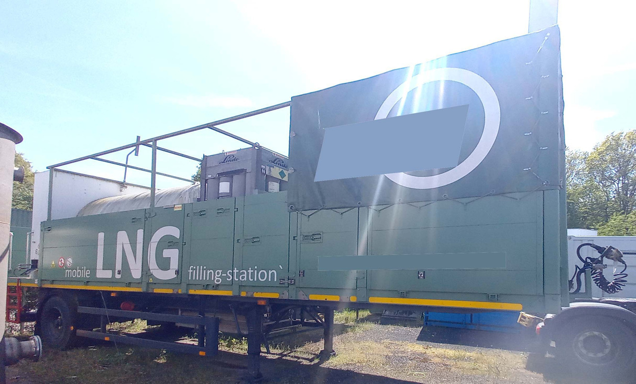 Messer Griesheim Gas tank semi-trailer used for LNG/CNG mobile filling station Methan Gas Cryogenic - Tanktrailer: bild 1 Messer Griesheim Gas tank semi-trailer used for LNG/CNG mobile filling station Methan Gas Cryogenic - Tanktrailer: bild 1