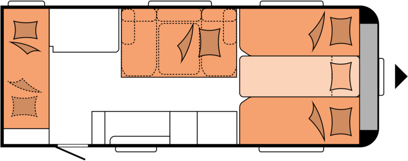 Hobby MAXIA 595 KML - Husvagn: bild 2 Hobby MAXIA 595 KML - Husvagn: bild 2
