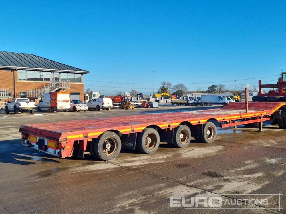 2009 Nooteboom 4 Axle Extendable Flatbed Trailer, Twin Axle Rear Steer, Out Riggers - Flakbil: bild 5 2009 Nooteboom 4 Axle Extendable Flatbed Trailer, Twin Axle Rear Steer, Out Riggers - Flakbil: bild 5