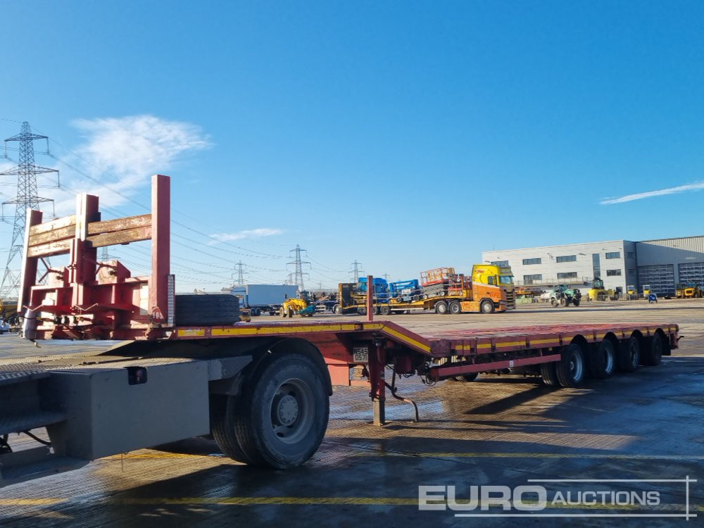 2009 Nooteboom 4 Axle Extendable Flatbed Trailer, Twin Axle Rear Steer, Out Riggers - Flakbil: bild 1 2009 Nooteboom 4 Axle Extendable Flatbed Trailer, Twin Axle Rear Steer, Out Riggers - Flakbil: bild 1