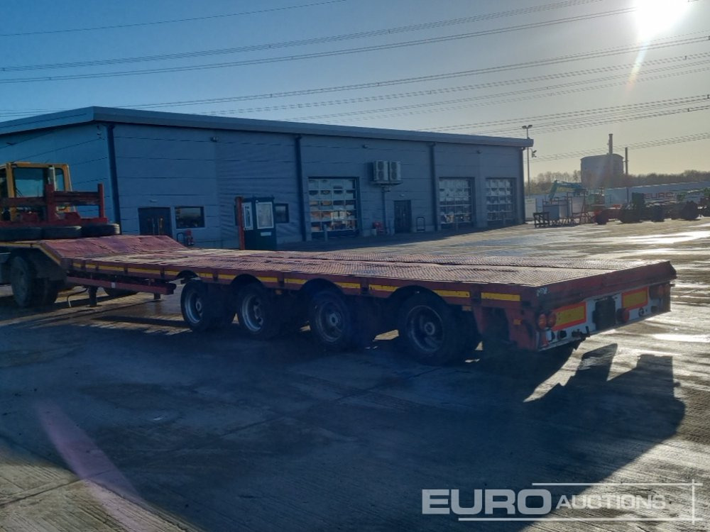 2009 Nooteboom 4 Axle Extendable Flatbed Trailer, Twin Axle Rear Steer, Out Riggers - Flakbil: bild 3 2009 Nooteboom 4 Axle Extendable Flatbed Trailer, Twin Axle Rear Steer, Out Riggers - Flakbil: bild 3