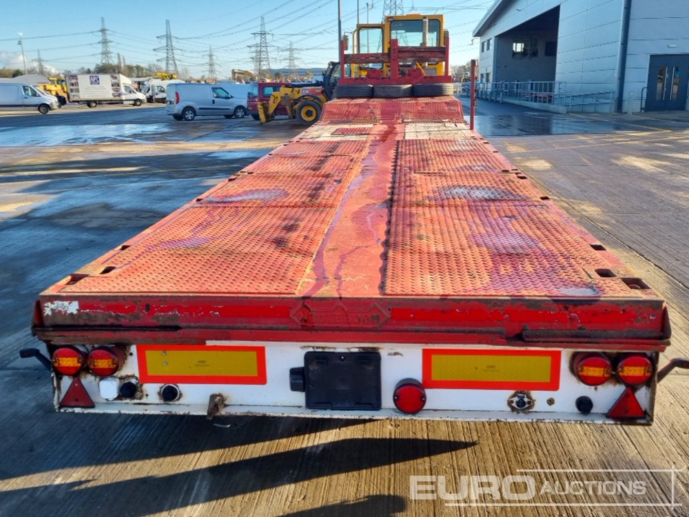 2009 Nooteboom 4 Axle Extendable Flatbed Trailer, Twin Axle Rear Steer, Out Riggers - Flakbil: bild 4 2009 Nooteboom 4 Axle Extendable Flatbed Trailer, Twin Axle Rear Steer, Out Riggers - Flakbil: bild 4