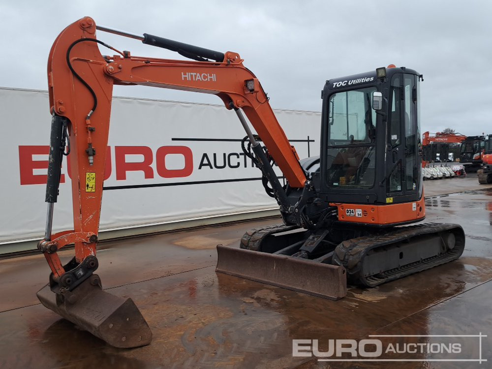 2013 Hitachi ZX52U-3 CLR - Minigrävmaskin: bild 1 2013 Hitachi ZX52U-3 CLR - Minigrävmaskin: bild 1