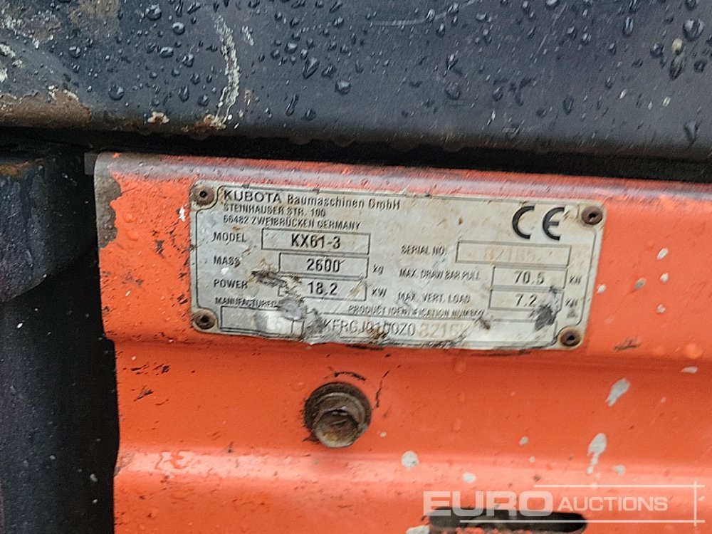 Minigrävmaskin 2015 Kubota KX61-3: bild 49