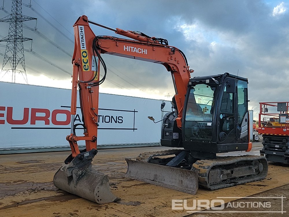 2019 Hitachi ZX85US-6 - Minigrävmaskin: bild 1 2019 Hitachi ZX85US-6 - Minigrävmaskin: bild 1