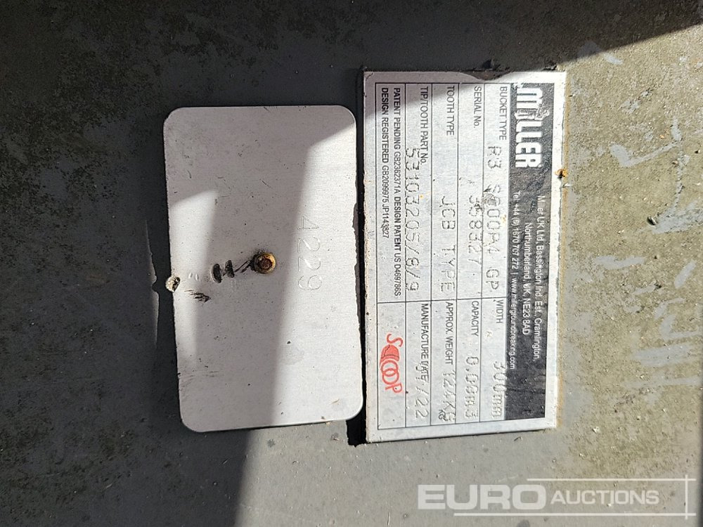 Ny Skopa 2022 Miller 12" Scoop Bucket 50mm Pin to suit 6-8 Ton Excavator: bild 10