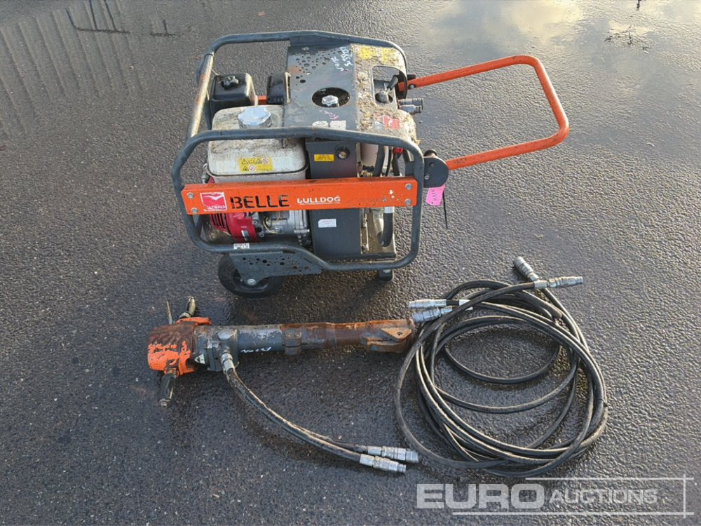 Belle Bulldog Petrol Hydraulic Power Pack, Honda Engine, Hose, Breaker - Asfaltmaskin: bild 2 Belle Bulldog Petrol Hydraulic Power Pack, Honda Engine, Hose, Breaker - Asfaltmaskin: bild 2