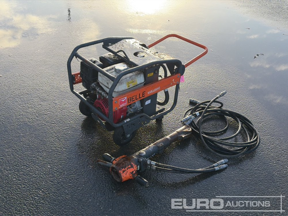 Belle Bulldog Petrol Hydraulic Power Pack, Honda Engine, Hose, Breaker - Asfaltmaskin: bild 1 Belle Bulldog Petrol Hydraulic Power Pack, Honda Engine, Hose, Breaker - Asfaltmaskin: bild 1