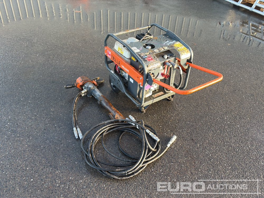 Belle Bulldog Petrol Hydraulic Power Pack, Honda Engine, Hose, Breaker - Asfaltmaskin: bild 3 Belle Bulldog Petrol Hydraulic Power Pack, Honda Engine, Hose, Breaker - Asfaltmaskin: bild 3