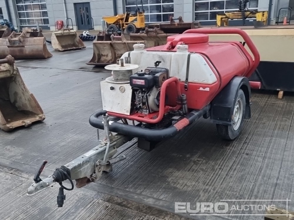 Brendon Powerwashers Single Axle Plastic Water Bowser, Yanmar Pressure Washer - Högtryckstvätt: bild 1 Brendon Powerwashers Single Axle Plastic Water Bowser, Yanmar Pressure Washer - Högtryckstvätt: bild 1