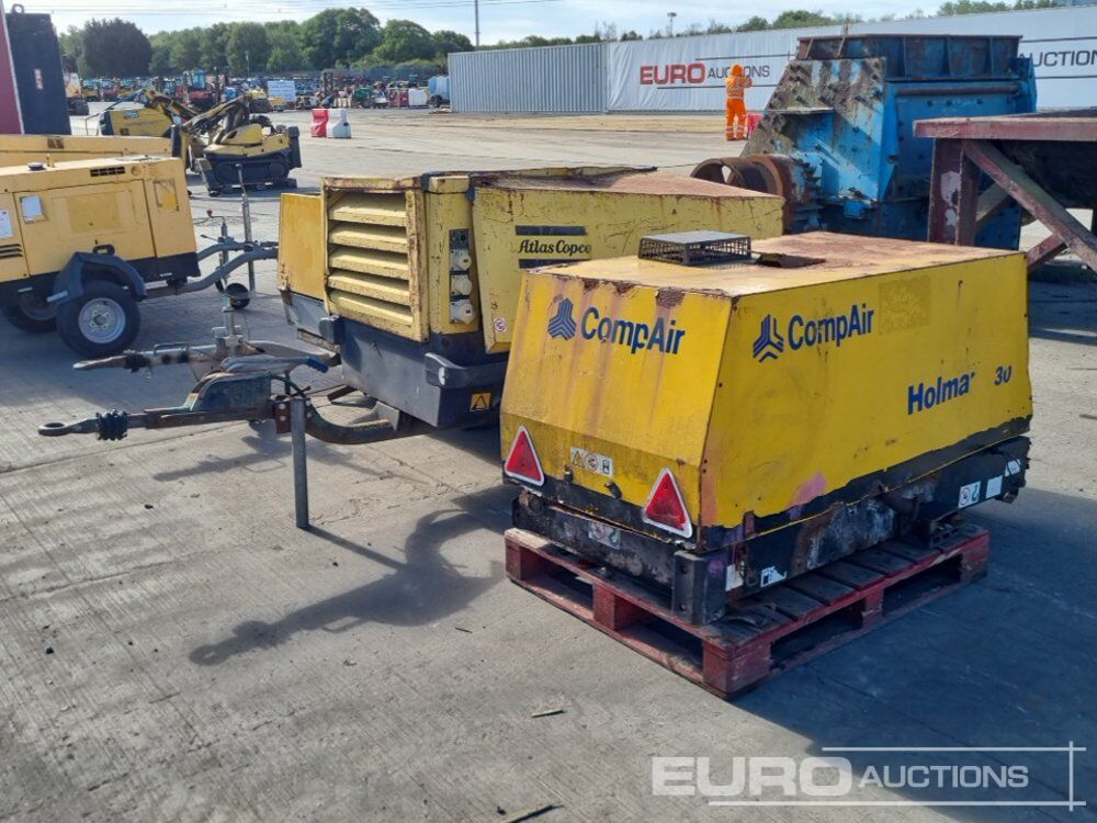 Comp Air Compressor (Engine Missing), Atlas Copco Single Axle Compressor (Engine Missing), Comp Air Single Axle Compressor (Engine Missing) - Luftkompressor: bild 1 Comp Air Compressor (Engine Missing), Atlas Copco Single Axle Compressor (Engine Missing), Comp Air Single Axle Compressor (Engine Missing) - Luftkompressor: bild 1