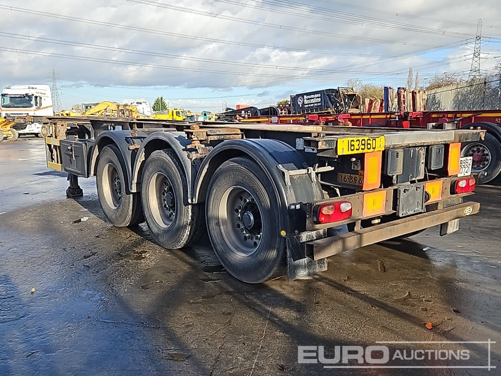 Groenewegen Tri Axle Skeleton Trailer, Twist & Lock - Flaktrailer: bild 3 Groenewegen Tri Axle Skeleton Trailer, Twist & Lock - Flaktrailer: bild 3