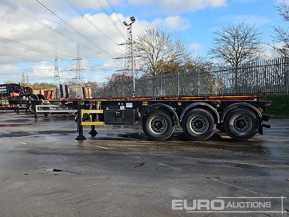 Groenewegen Tri Axle Skeleton Trailer, Twist & Lock - Flaktrailer: bild 2 Groenewegen Tri Axle Skeleton Trailer, Twist & Lock - Flaktrailer: bild 2