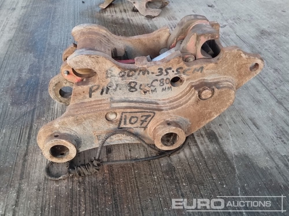 Redskapsfäste Hydraulic Double Lock Quick Hitch 80mm Pin to suit 20 Ton Excavator: bild 6 Redskapsfäste Hydraulic Double Lock Quick Hitch 80mm Pin to suit 20 Ton Excavator: bild 6